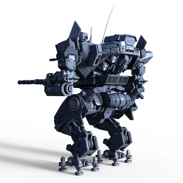 3D CG representación de robot de batalla —  Fotos de Stock