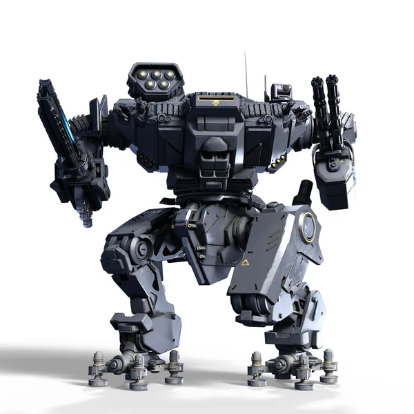 3D CG rendering of battle robot — Stock Photo, Image