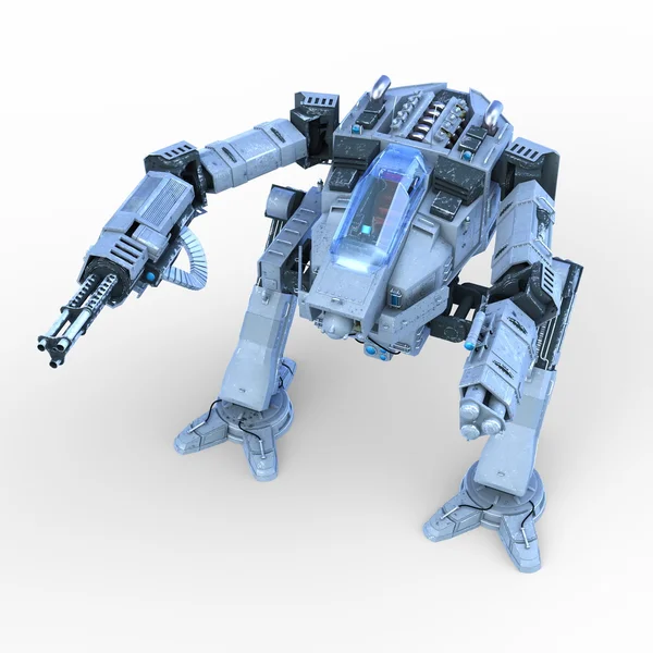 3D CG rendering of battle robot — Stock Photo, Image