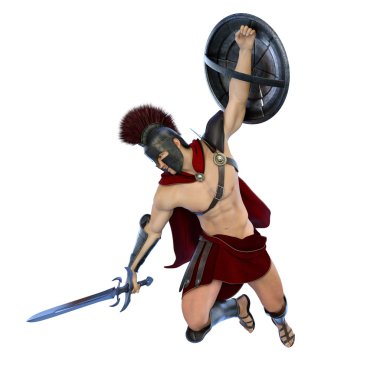 3d cg işleme bir gladyatör