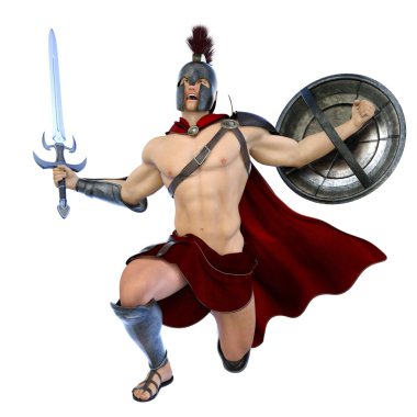 3d cg işleme bir gladyatör