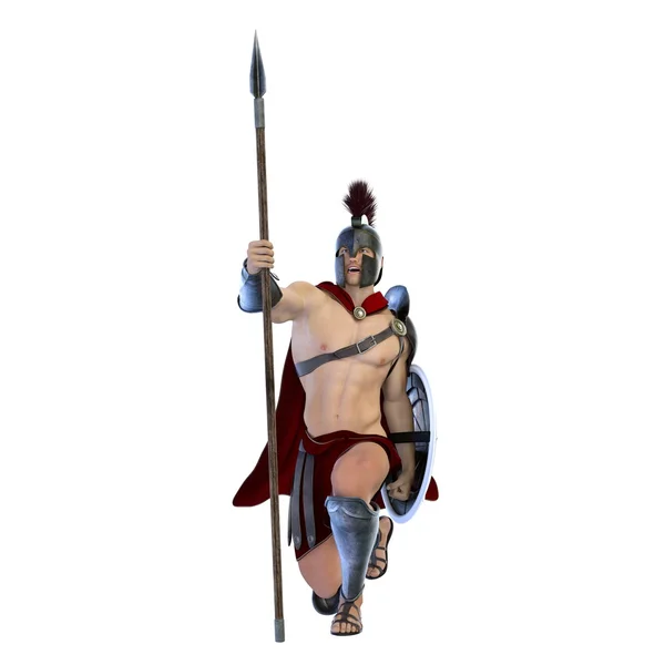 Renderowania 3D cg Gladiatora — Zdjęcie stockowe