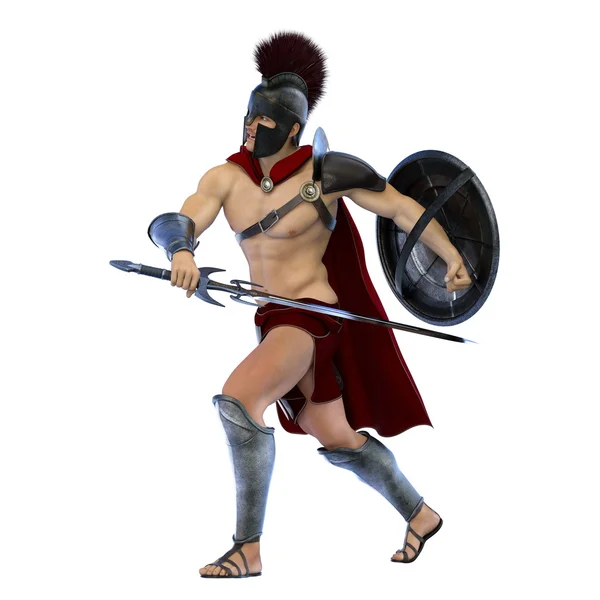 3D cg-rendering av gladiator — Stockfoto