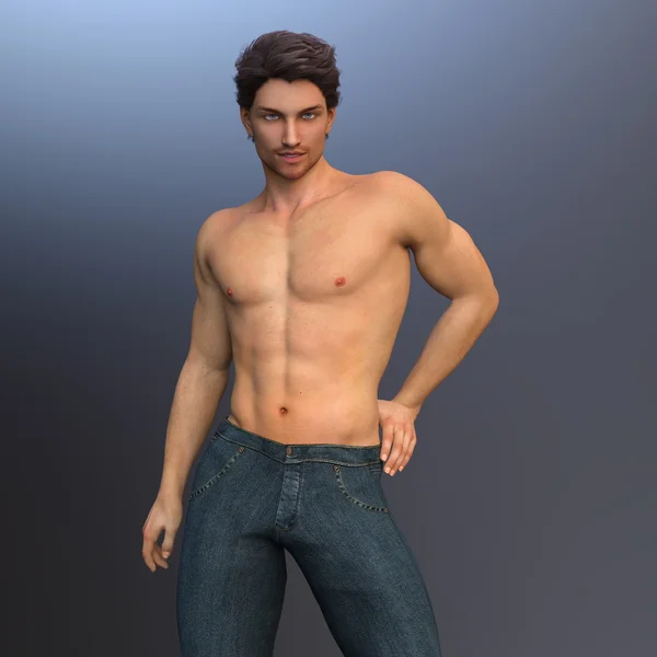 3D CG representación de un hombre joven — Foto de Stock