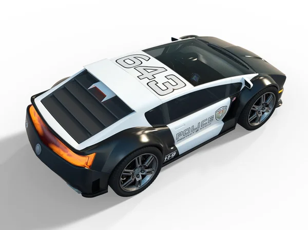 Rendőrségi autó 3D cg-leképezés — Stock Fotó