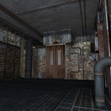 3d cg işleme Asansör Hall