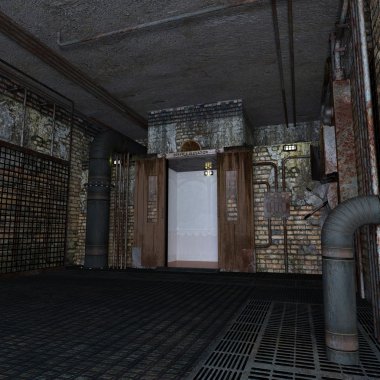 3d cg işleme Asansör Hall