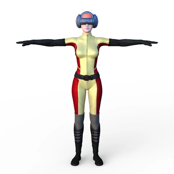 3D CG rendering of a super woman — Stock Photo, Image