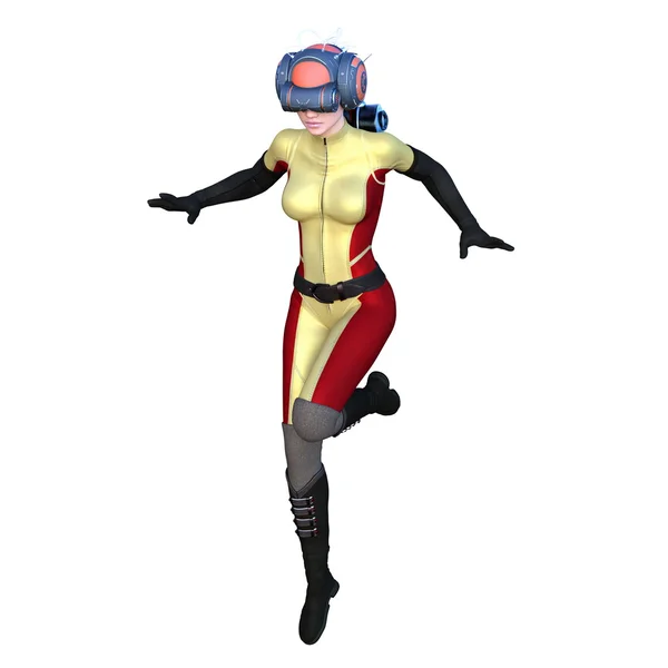 3D CG rendering of a super woman — Stock Photo, Image