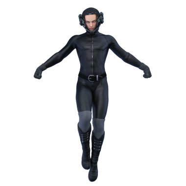 bir süper kahraman 3d cg render