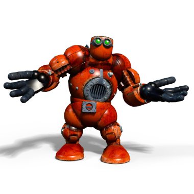 3d cg işleme bir robot