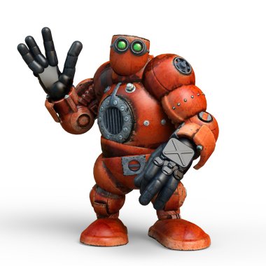 3d cg işleme bir robot
