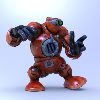 3d cg işleme bir robot