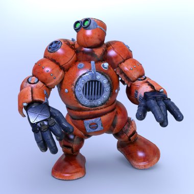 3d cg işleme bir robot