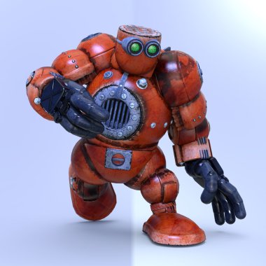 3d cg işleme bir robot