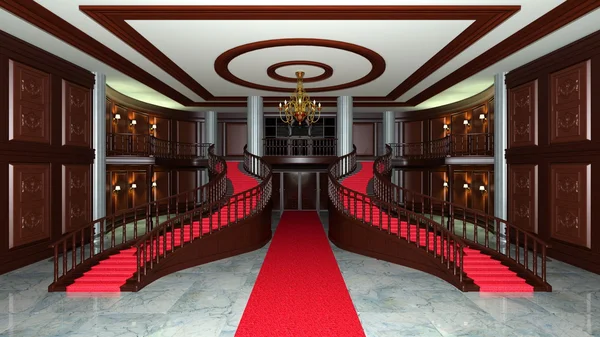 3D CG representación del vestíbulo — Foto de Stock