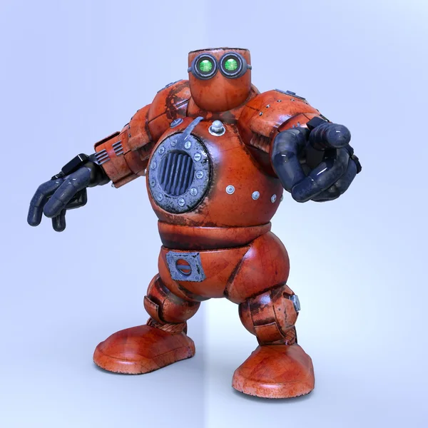 3d cg işleme bir robot — Stok fotoğraf