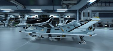Uzay gemisi 3d cg render
