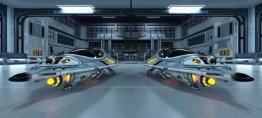 Uzay gemisi 3d cg render