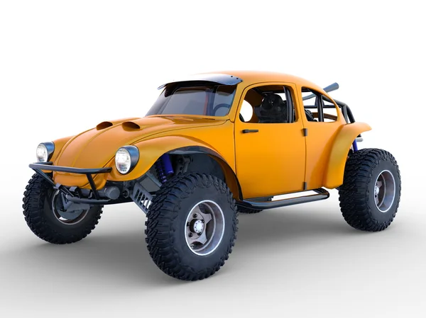 3D-s cg visszaadás-ból hibás autó — Stock Fotó