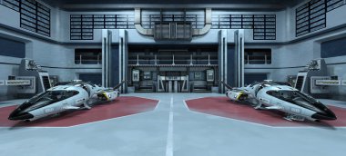 Uzay gemisi 3d cg render