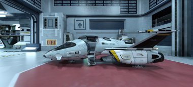 Uzay gemisi 3d cg render
