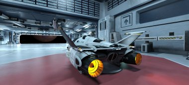 Uzay gemisi 3d cg render