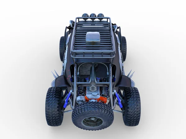 3D-s cg visszaadás-ból hibás autó — Stock Fotó