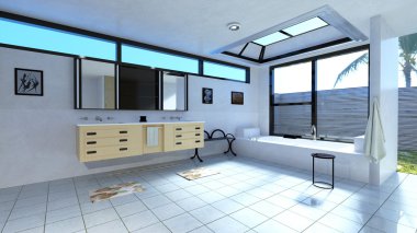 banyo 3d cg render