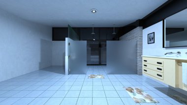 banyo 3d cg render