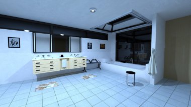 banyo 3d cg render