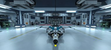 Uzay gemisi 3d cg render