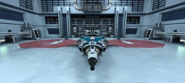 Uzay gemisi 3d cg render