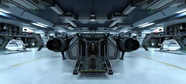 Uzay gemisi 3d cg render