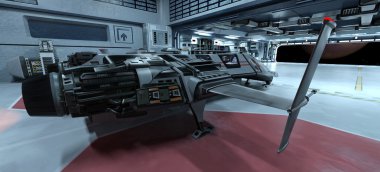 Uzay gemisi 3d cg render