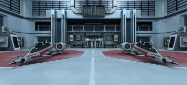 Uzay gemisi 3d cg render