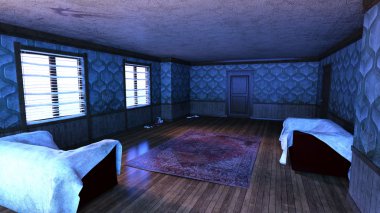 3d cg işleme oturma odası