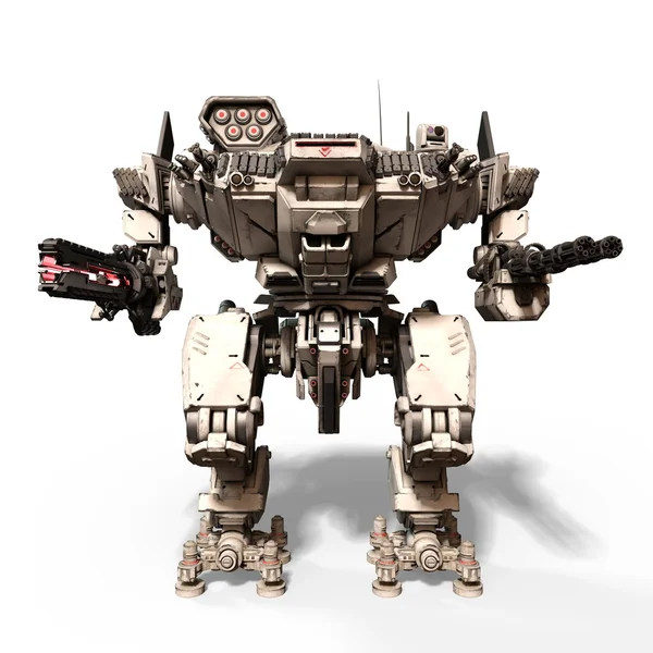 3D CG representación de un robot de batalla —  Fotos de Stock