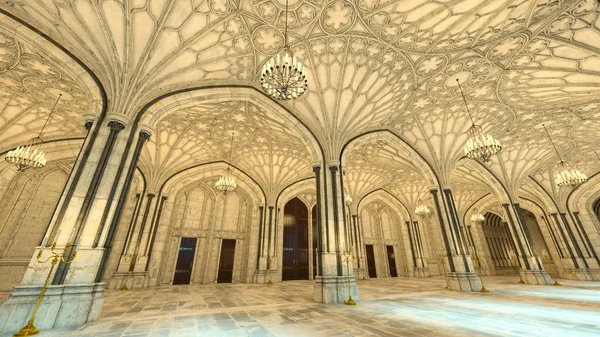 Απόδοσης 3D cg του grand hall — Φωτογραφία Αρχείου
