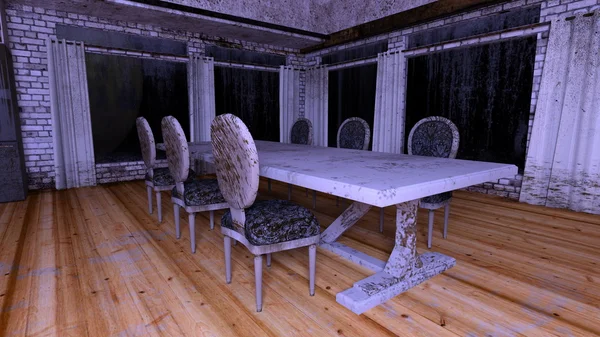 3D cg-rendering av ruiner — Stockfoto