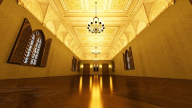 3d cg işleme grand salon
