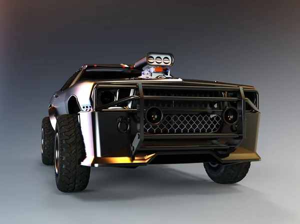 3D cg-rendering av en buggy bil — Stockfoto