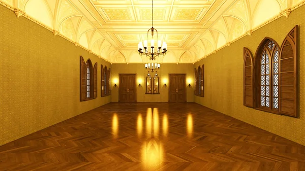 大ホールの 3 d cg のレンダリング — ストック写真