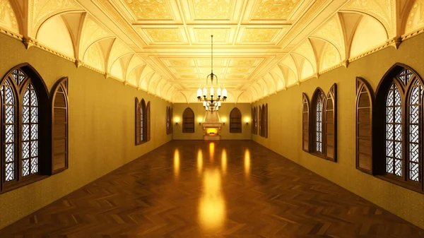 3D CG rendering of grand hall — Stock Photo, Image