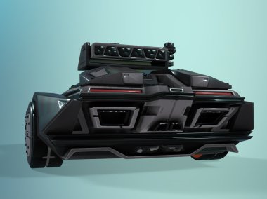 zırhlı bir araç 3d cg render