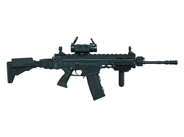3D-cg-Darstellung eines Maschinengewehrs — Stockfoto