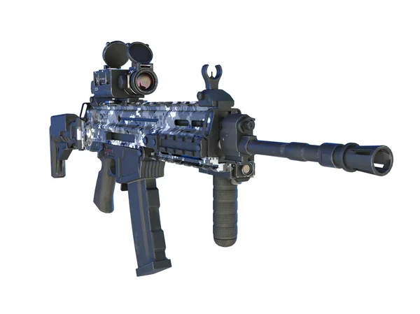 3D CG rendering of a machine gun — Stock Photo, Image