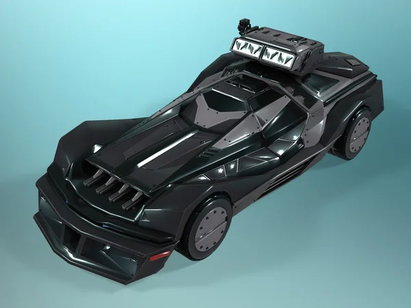 3D CG рендеринг бронированного автомобиля — стоковое фото