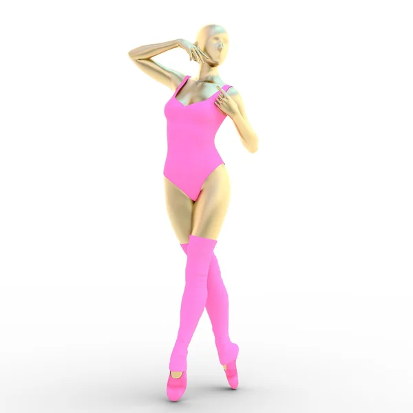 Representación 3D CG de una bailarina de ballet — Foto de Stock