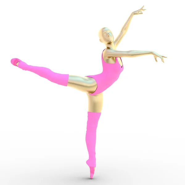 3D CG rendering of a ballet dancer — Stock Photo, Image